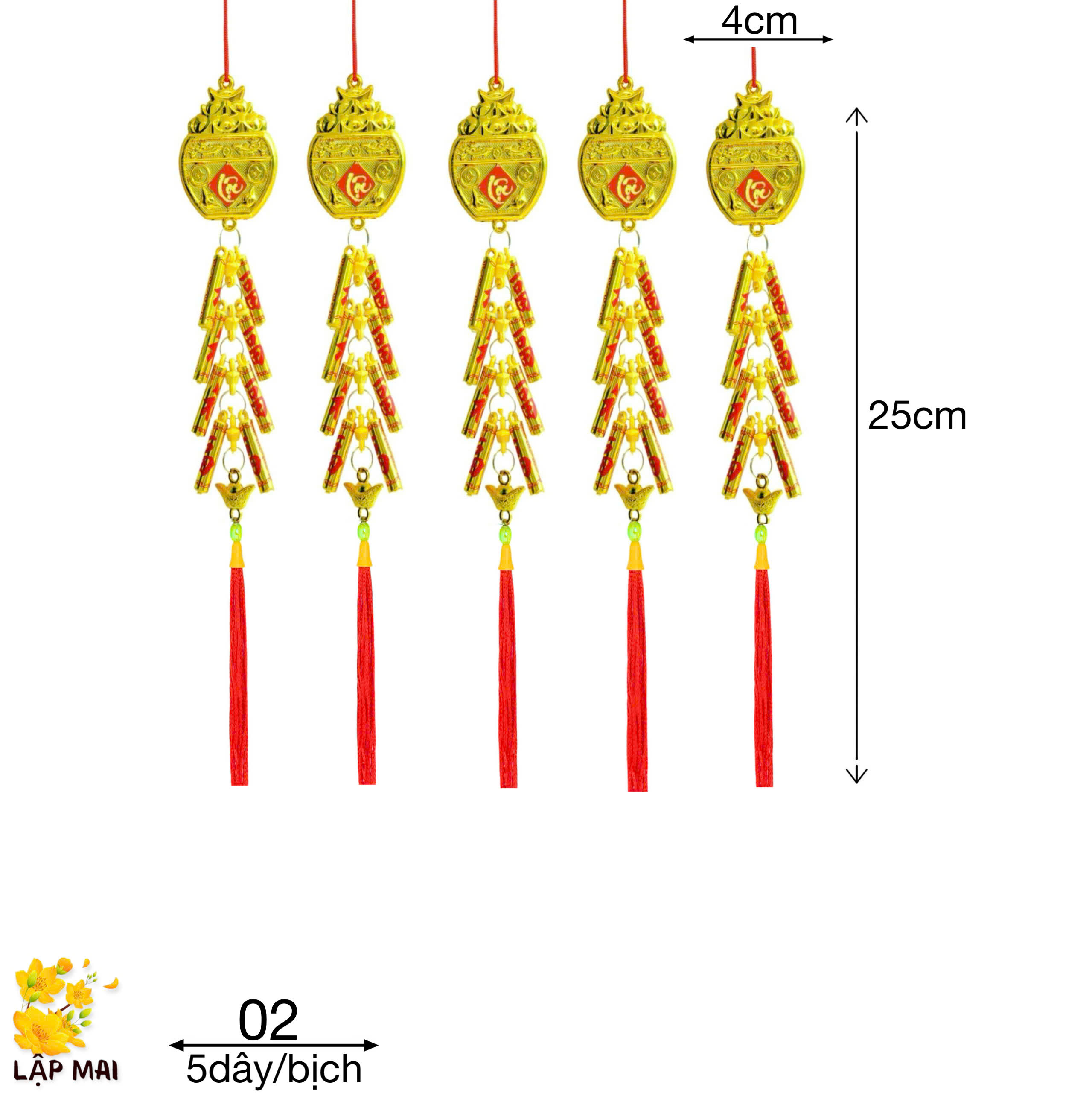 CHẬU VÀNG. PHÁO CHỮ PHÚC